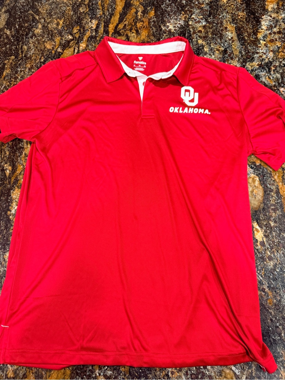 Fanatics Red Oklahoma OU Polo Shirt